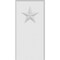 Ekena Millwork Standard Foster Star Plinth Block With Beveled Edge, 5"W x 10"H x 1/2"P PBP050X100X050FOS07 - alternate 2